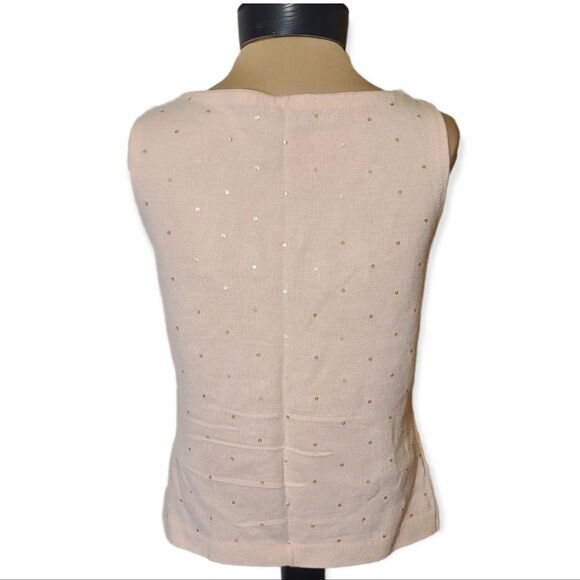 Ann Taylor Cashmere Blend Sequined Sweater Size M - Picture 3 of 6